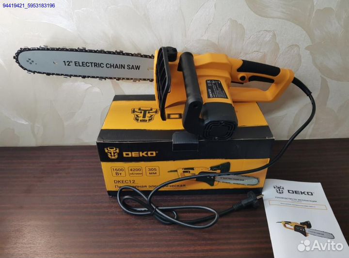 Электрическая Цепная Пила Deko dkec12 дюймов