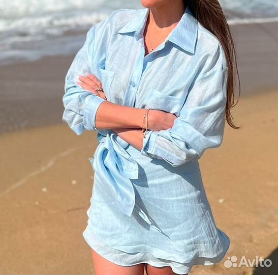 Летний льняной костюм resort all year. Оригинал