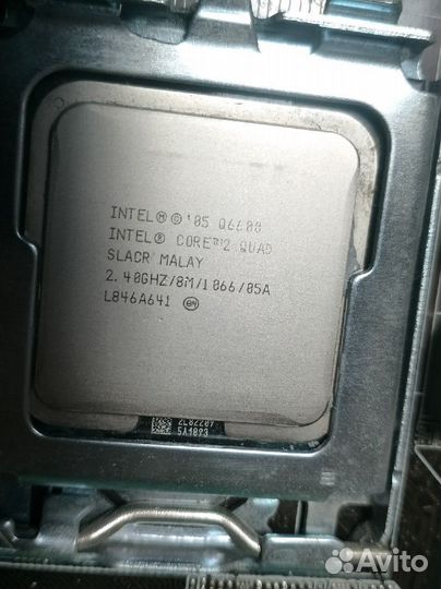 Комплект lga 775, q6600, 4gb