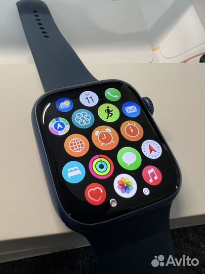 Часы apple watch 7 45 mm blue (Хорошее состояние)