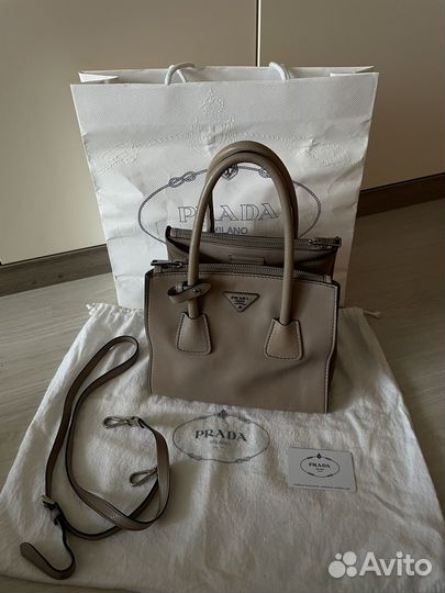 Сумка Prada Glace Calf Twin Pocket Tote Оригинал