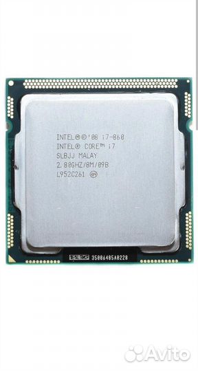 Процессор Intel Core i7-860 LGA1156, 4 x 2800 мгц