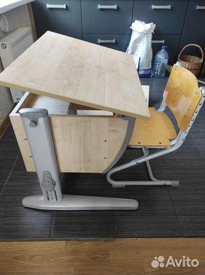 Растущая парта и стул бу деми