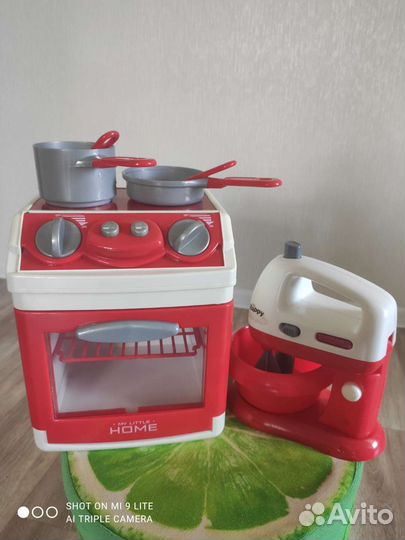Детская плита и миксер на батарейках