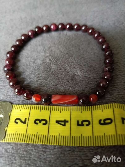 Браслет из натурального граната