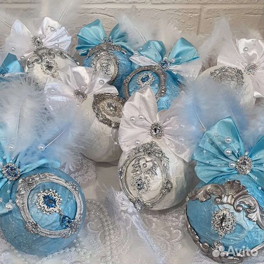 Ёлочные игрушки. Декор. Ручная работа