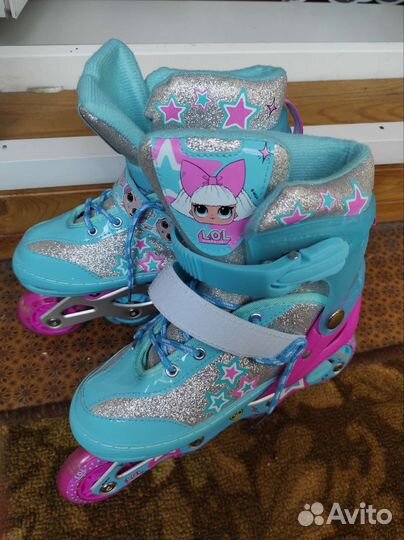 Роликовые коньки раздвижные, 34-37