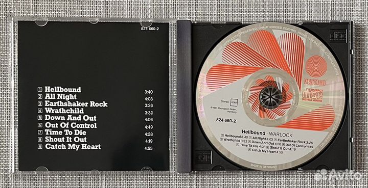 Warlock - Hellbound CD Germany First Press