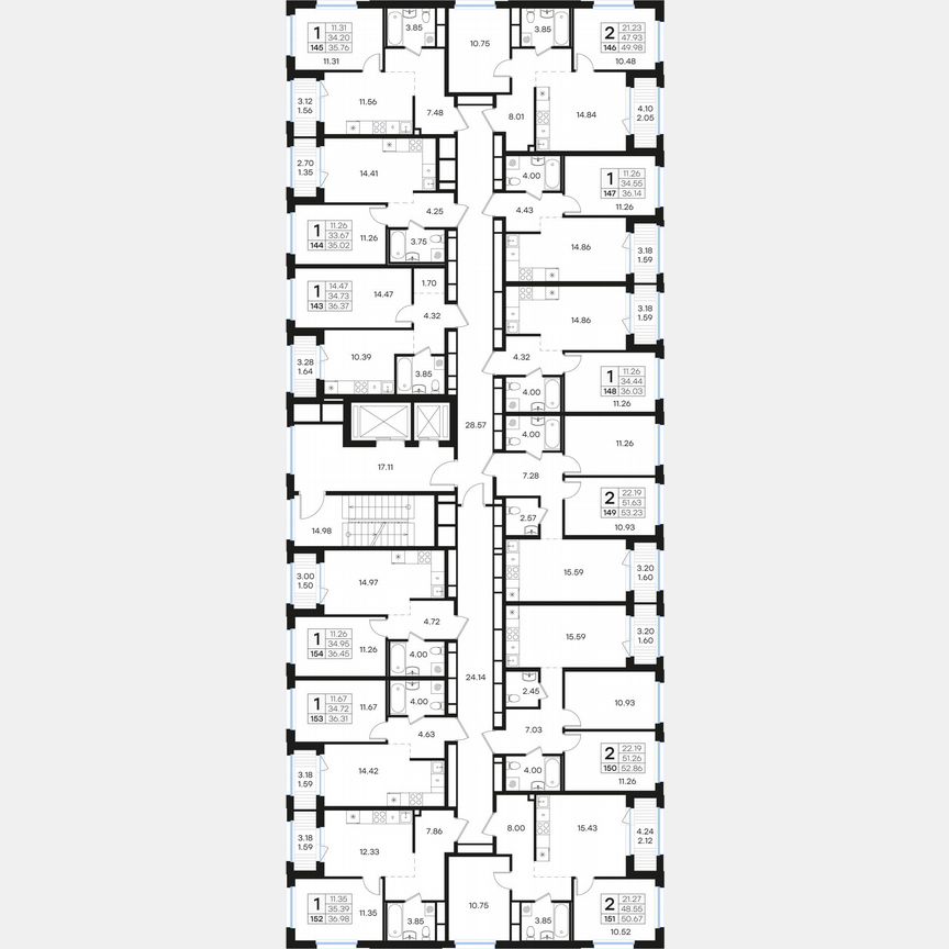 1-к. квартира, 35,8 м², 14/15 эт.