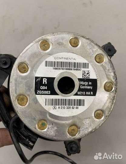 Пневмобаллон mercedes E class, w213 задний