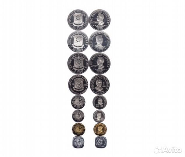 Набор монет Филлипины 1975 proof