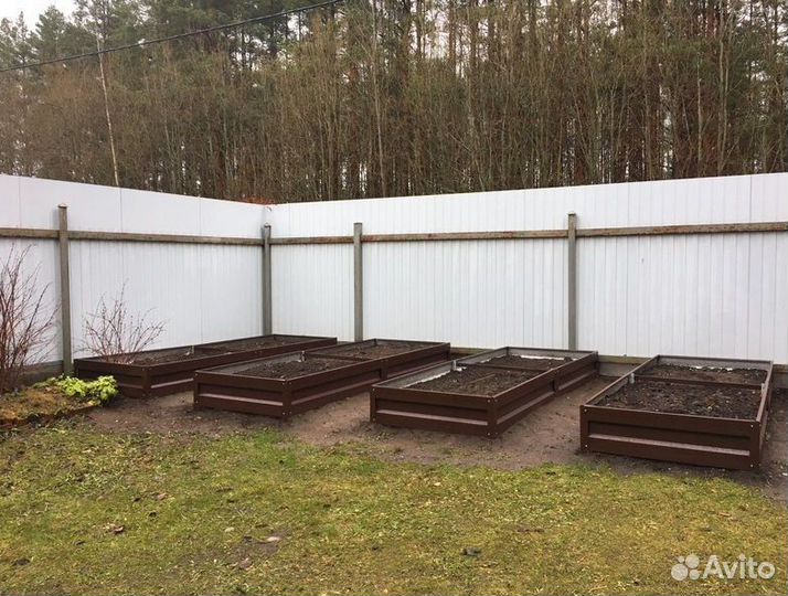 Грядки оцинкованные полимерные