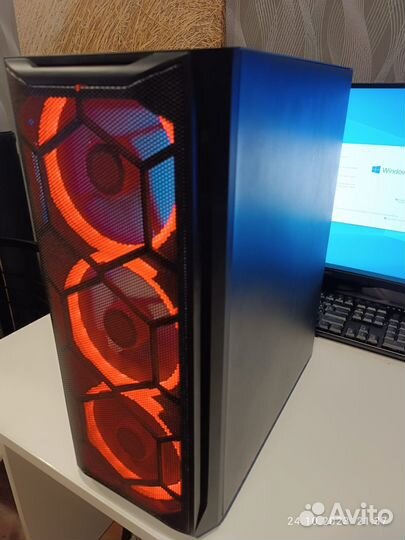 Игровой компьютер E5 2670v3/ RX580 8Gb/16Gb/SSD256