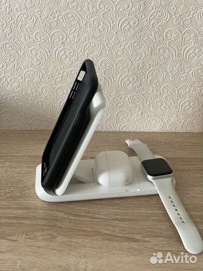Беспроводная зарядка 3в1 для айфона