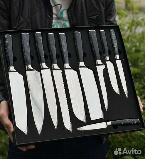 Набор кухонных ножей ручной работы