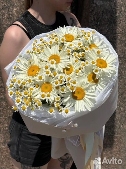Букет ромашка акция