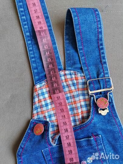 Джинсовый комбинезон для девочки