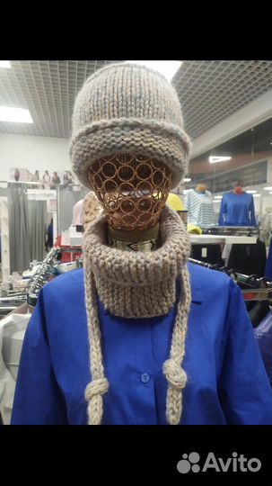 Шапка женская вязаная ручная работа