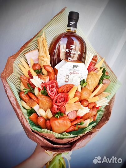 Мужской съедобный букет мясной