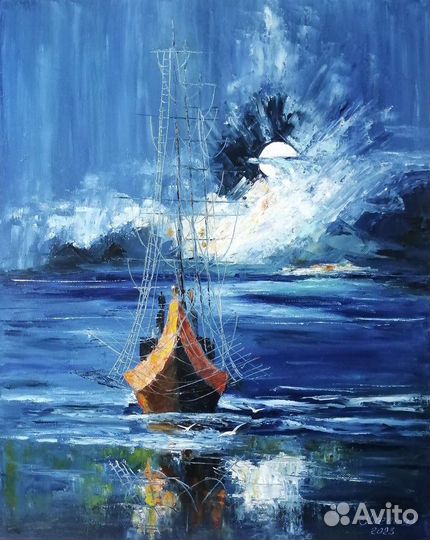 Картина маслом на холсте 