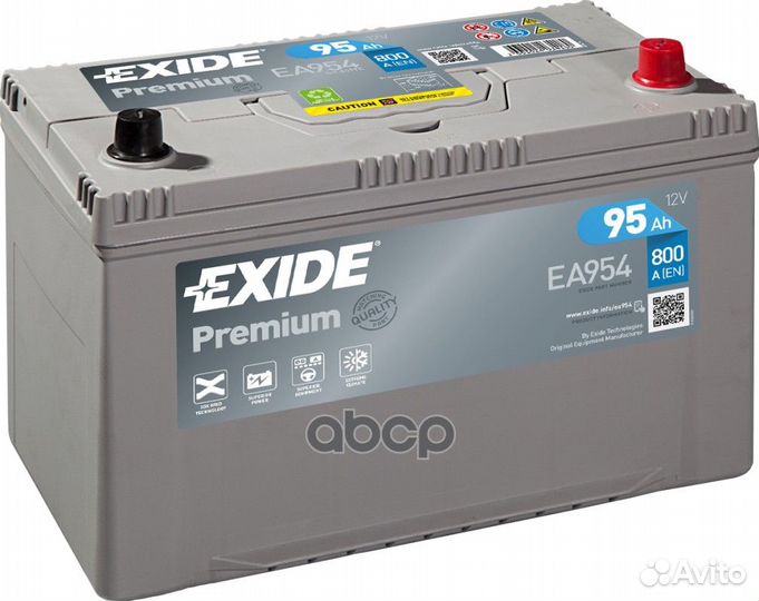 Exide EA954 premium аккумуляторная батарея 19