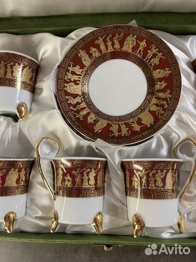 Кофейный сервиз новый в коробке китайский фарфор