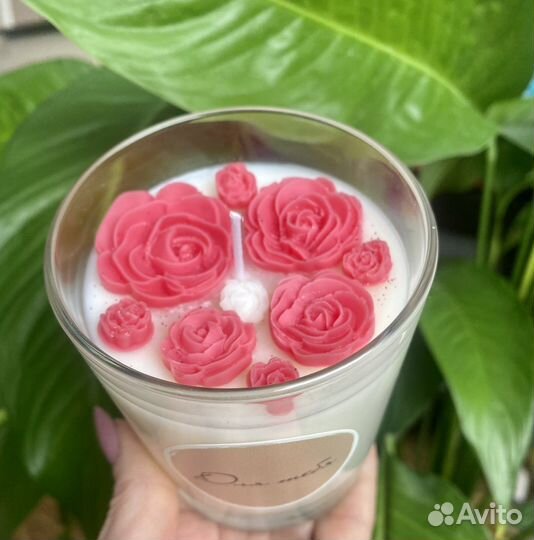 Свечи из соевого воска, ручной работы