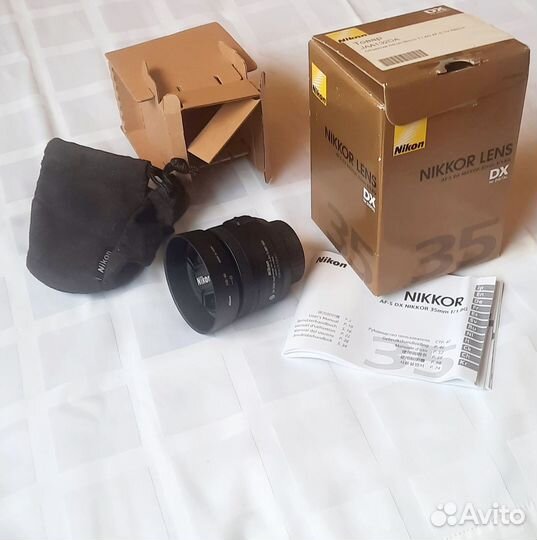 Фотообъектив nikon 35f/1.8G AF-S DX Nikkor