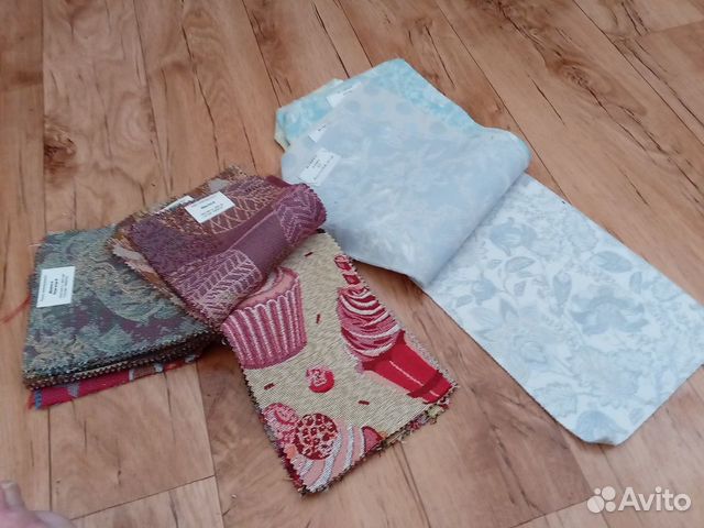Лоскуты, образцы тканей, размеры на фото 2,3,4
