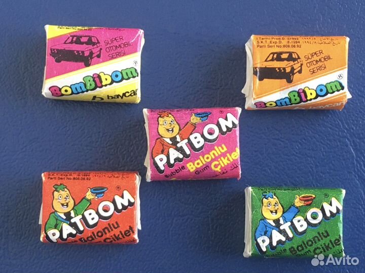 Вкладыши от жевачки (жвачка- конфета -90х)