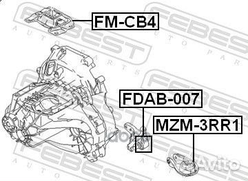 Опора двигателя левая ford focus II CB4 200820