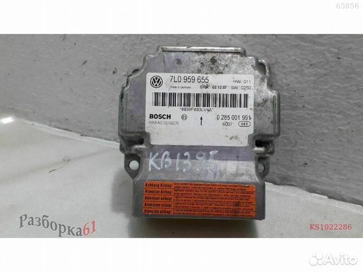 Блок управления airbag volkswagen touareg 7L
