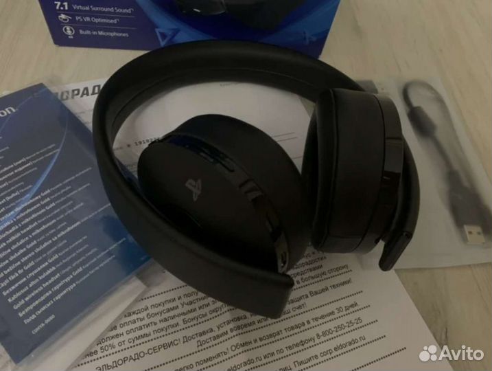 Беспроводная гарнитура gold на playstation,Шнуры X