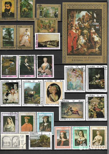 Марки Живопись, искусство и др. Часть 3