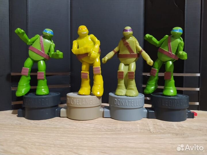 Черепашки Нинзя Burger King фигурки 4 штуки