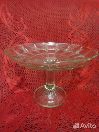 Ваза для фруктов на ножке СССР
