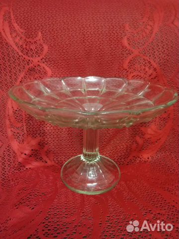 Ваза для фруктов на ножке СССР