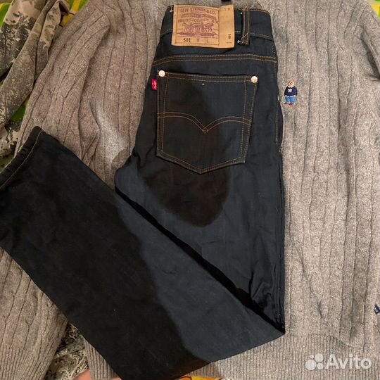 Джинсы levis 501 черные