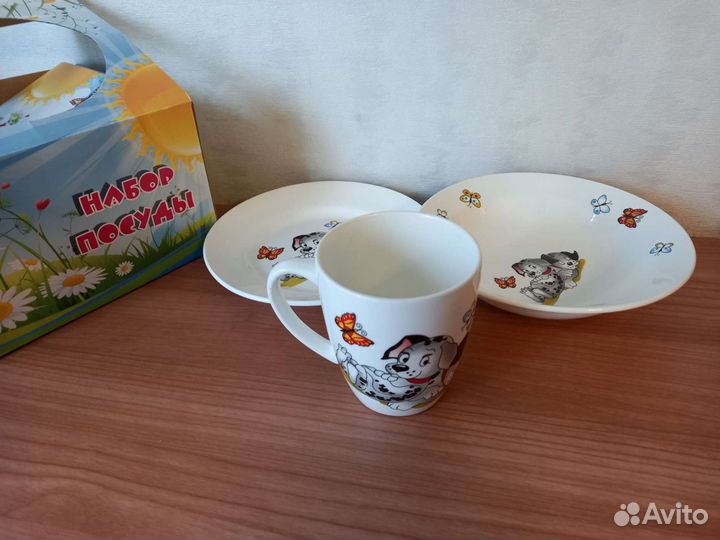 Набор детской посуды новый