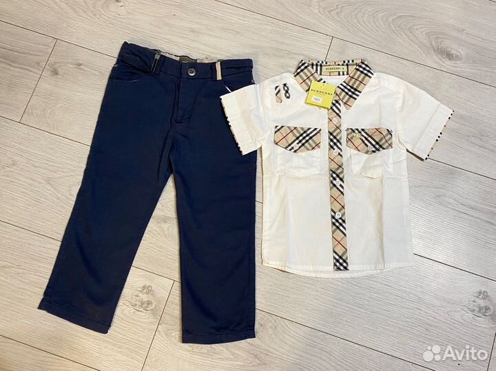 Комплект брюки и рубашка Burberry для мальчика