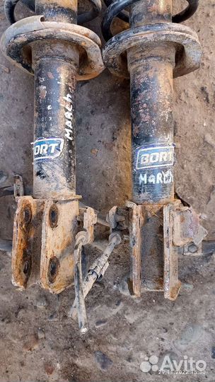 Амортизатор передний Nissan March K11 (в сборе)