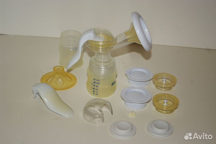 Молокоотсос ручной Philips Avent б/у + вкладыши