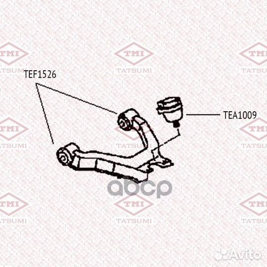 Сайлентблок переднего верхнего рычага tatsumi