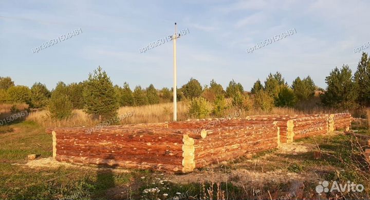 Сруб 8х8 бревенчатый. Срубы бань