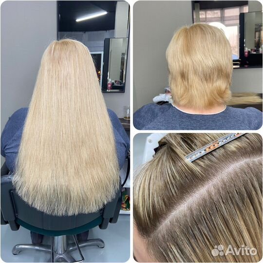 Наращивание волос качественно(волосы+работа)