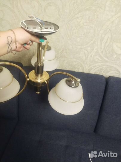 Люстра потолочная бу