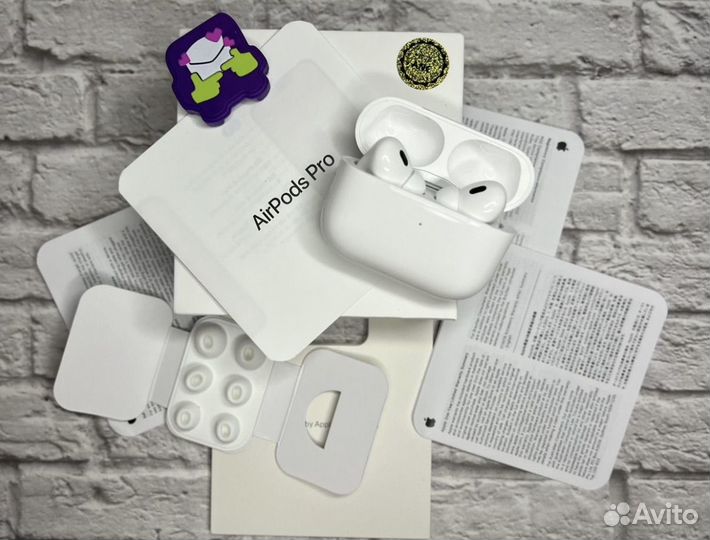 Беспроводные наушники Airpods pro 2 чехол вподарок