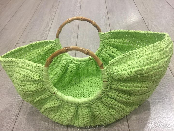 Сумка ручной работы из рафии