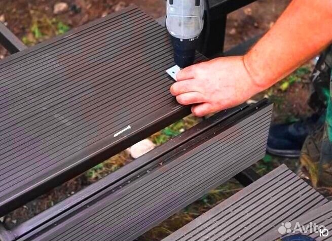 Террасная доска дпк крупный вельвет