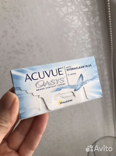 Линзы acuvue oasys -0,75 (8.4)